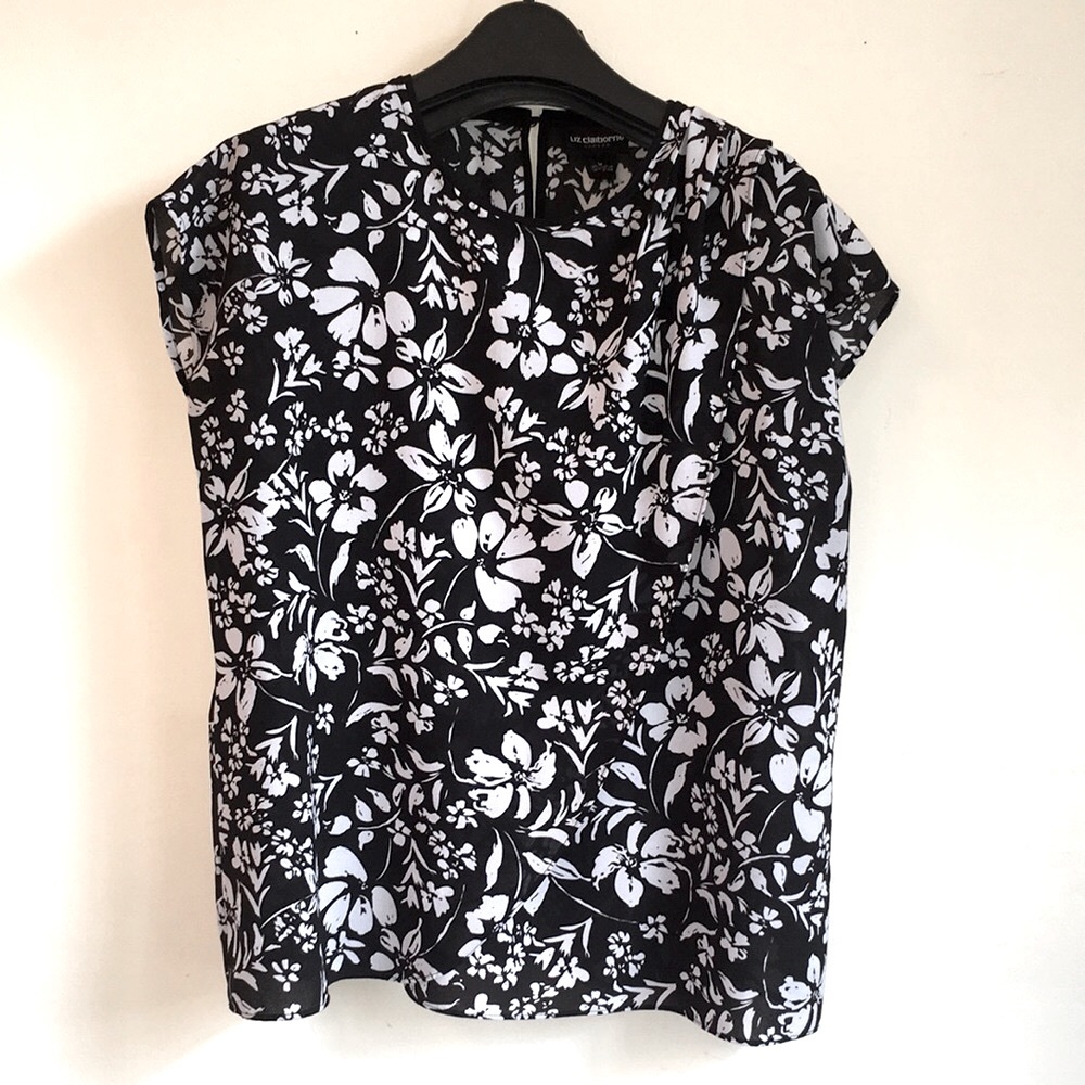 Liz Claiborne Short Sleeve Wrap Blouse